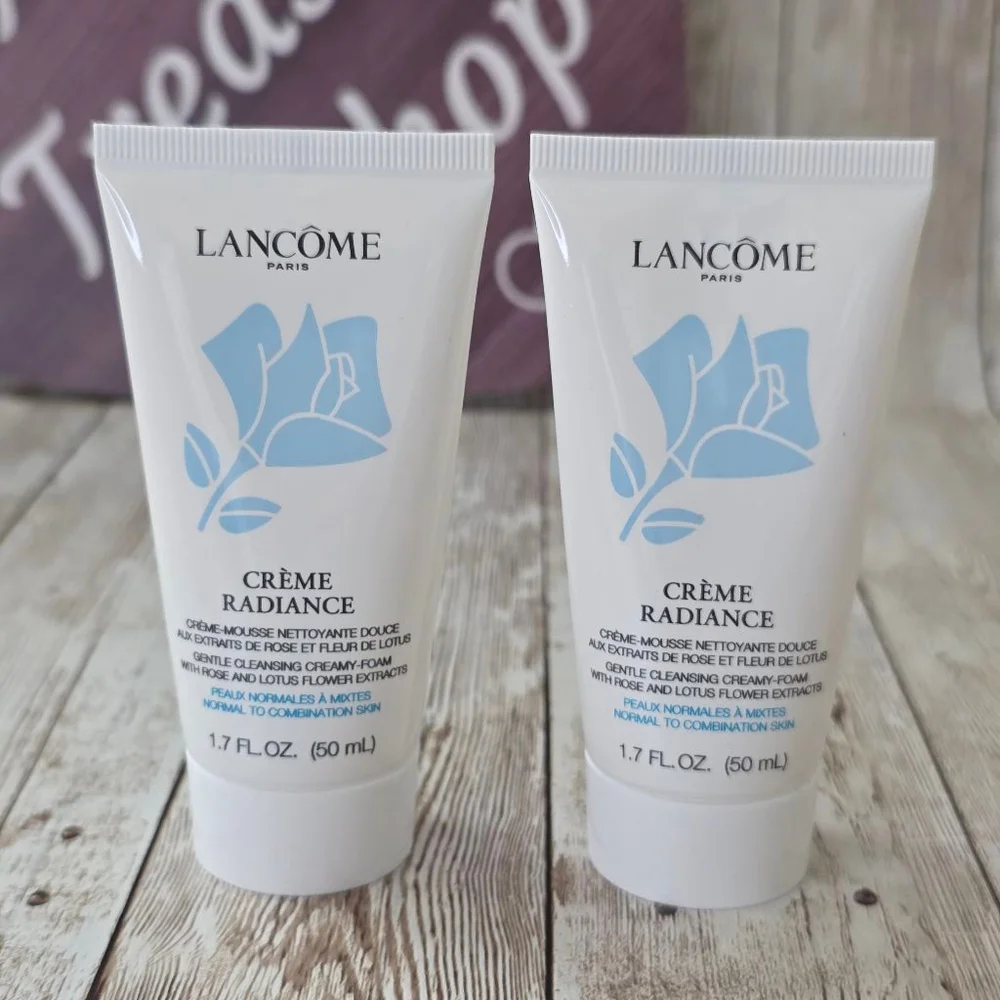 2× Lancome Creme Radiance Cleanser 1.7 FL OZ White